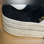 Adidas  Gazelle Bold Core Platform Black/White Suede Sneakers; Triple Sole; 8.5 Photo 2
