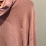 Z Supply  Large Mauve Blush Soft Spun Skimmer Cowl Neck Sweater Photo 4