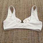 H&M NEW Textured White Bikini Set Medium Top Large Bottom Photo 3