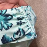 Cupshe  Earthy Blue Floral Print Mid Rise Swim Bikini Bottoms Size S Photo 5
