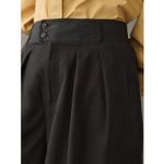 Anthropologie Pleated Long Length High Rise Dress Black Shorts Size 2 Photo 3