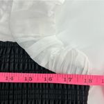 Maeve Anthropologie  Faux-Leather Scrunch Smocked Top Sz XL Photo 6