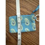 Vera Bradley Bermuda Blue Retired Quilted Paisley ID Card Holder Zip Photo 5