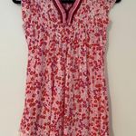 Poupette St. Barth  Girls XL Sasha Printed Tassel Trim Mini Dress Pink Ruffles Photo 0