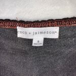 Coco + Jaimeson Surplice V-Neck 3/4 Sleeve Floral Velvet Faux-Wrap Minidress S Photo 7