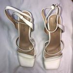Dream Paris Dream Pairs White Strappy Block Heel Buckle Fastening Womens Heels Size 11 Photo 8