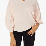 Ella Moss Tina drop shoulder puff sleeve sweater pink large   Measurements  19” pit to pit  22” length Photo 0