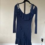 House Of CB  'Kiki'‎ French Navy Ruffle Mini Dress NWOT size S Photo 7