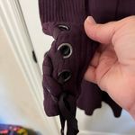 American Eagle  Soft & Sexy‎ Ribbed Sweater Dress with Button Sleeve Detail M Photo 3