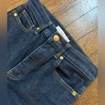 Tory Burch Indigo Denim Jeans with Gold Accents Photo 3