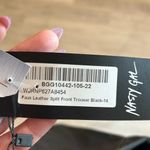 Nasty Gal NWT! Women’s Split Front Faux Leather Pants Size 10 Photo 9