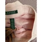 Ralph Lauren Lauren ‎ sz 8 Linen Silk blend lined Wide Leg Casual Pants dawn pink Photo 4