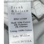 Frank & Eileen Pants Cotton Flax Twill Wicklow Italian Chino Chalk Slacks A48 White Size 6 Photo 11