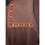 Bob Mackie  Brown Full Zip Aztec Design Full Zip Lightweight Jacket‎ Size XL Photo 4