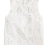 J.Crew NEW! Fleur Top in Eyelet White Photo 0