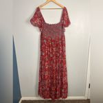 Sachin + Babi Kara maxi dress smock flutter sleeves floral length size 12 Photo 8