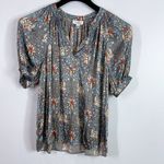 Anthropologie current air floral print lightweight blouse size small Photo 1