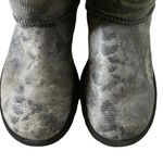UGG Women’s  boots size 6 mini Bailey bow snake print sheepskin casual boots Photo 8