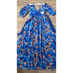 STAUD Affogato printed crepe de chine maxi dress size 4 / small Photo 6
