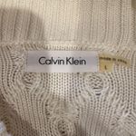 Calvin Klein  Sweater Dress sz L Women's Cable Knit Dress Long Sleeve Thick Knit Photo 7