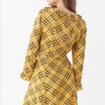 Urban Outfitters OB886261 Kristen Yellow Black Plaid Ruffle Mini Dress $69 EUC L Photo 10