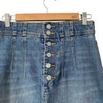 Pilcro  Slim Denim Midi Skirt size 6 Anthropologie Button Front Photo 4