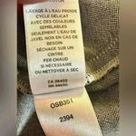 Lilla P Gray Cotton Shift Shirt Dress Size S Collared V Neck 3/4 Sleeve Photo 6