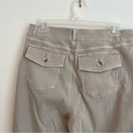 Spanx  Stretch Twill Cropped Wide Leg High Rise Pull On Pants Khaki Beige XL Photo 4