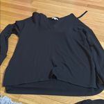 Loft Black V-Neck Women's Top Photo 0