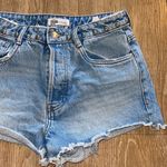 ZARA MOVING SALE -  silver studded waist denim short Photo 5