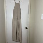 Free People FP beach Spell On You Maxi gauze cinch Dress tan oat US Small Photo 1