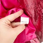 Queen of Sparkles Butterfly Pink Sequin Blazer Size XS Photo 6