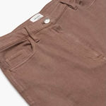 Wilfred Aritzia  Free Chocolate Brown Straight Leg High Rise Denim Jean 4 Photo 0