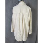 Madewell Corduroy Cotton Oversize Shirt Jacket Cream XL Button Front Shacket Photo 1