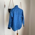 The Limited Vintage Jeans Denim Suede Button Top, Size Large Photo 1