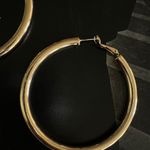 Small Gold Tube Hoop Earrings Photo 1