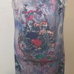 Press Apparel be free heart birds tank dress Purple Size L Photo 7