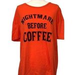 Grayson Threads NWOT Nightmare Before Coffee Sleep Tee T-Shirt New Nightgown Sleepwear Halloween Photo 0
