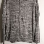 UGG  ladies  gray lightweight zip up jacket with hoodie size small Photo 2