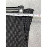 Primark Women's Micro Dotted Pants Black Size 8 Side Zip Straight Slim Photo 10