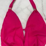 Bar III Cowlneck Monokini One Piece Swimsuit Size XS Ruby Pink Halter New Photo 2
