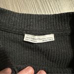 ZARA  Dark Gray Knit Ribbed Short Sleeve Midi Dress Size‎ S Photo 4