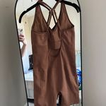 PINK - Victoria's Secret PINK Victoria’s Secret Brown Sleeveless Romper Photo 1