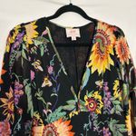 Banjanan Peony Long Sleeve Dress In Mid Photo 7