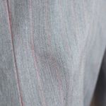 Evan Picone Evan-Picone Zip Front Workwear Jacket Womens S Gray Herringbone Pinstripe Y2K Photo 10