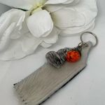 Cowhide chapstick holder. Attach to purse or backpack to keep it handy! Multiple Photo 2