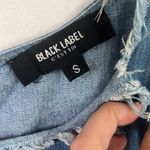 Cold shoulder frayed denim jean dress black label C EST Photo 1