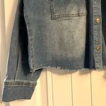 Tribal Jeans Women’s XL Cropped Jean Jacket w Stretch & Snap Button Closure Blue Photo 1