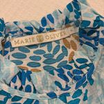 Marie Oliver  Teal and blue silk top Photo 1