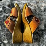 Alegria Algeria Embroidered Flowers Boho Style Wedge Sandals Photo 8